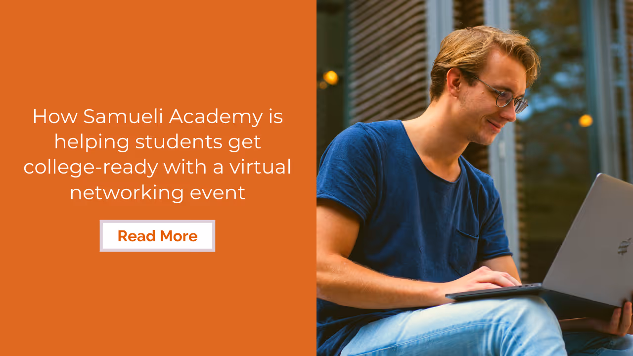 Samueli Academy's virtual networking event