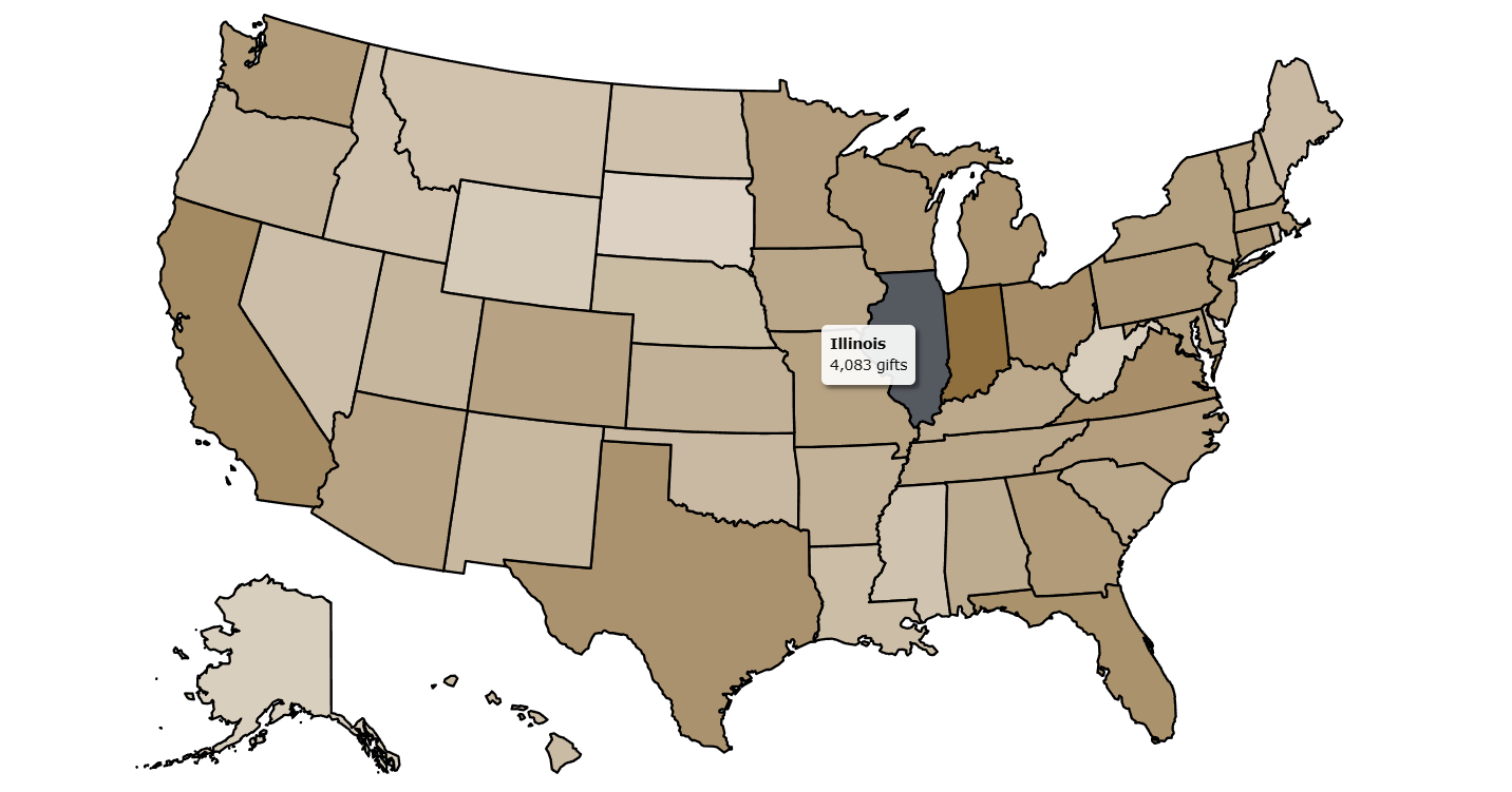 Nationwide gift tracking: Purdue Day of Giving, 2026