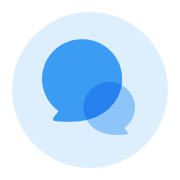 Blue Chat Icon