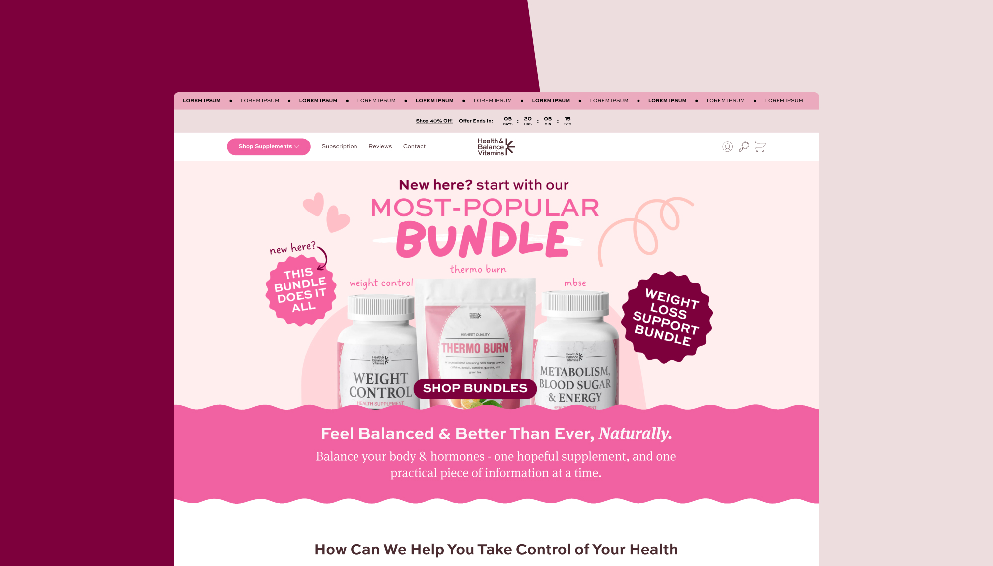 Health Balance & Vitamins