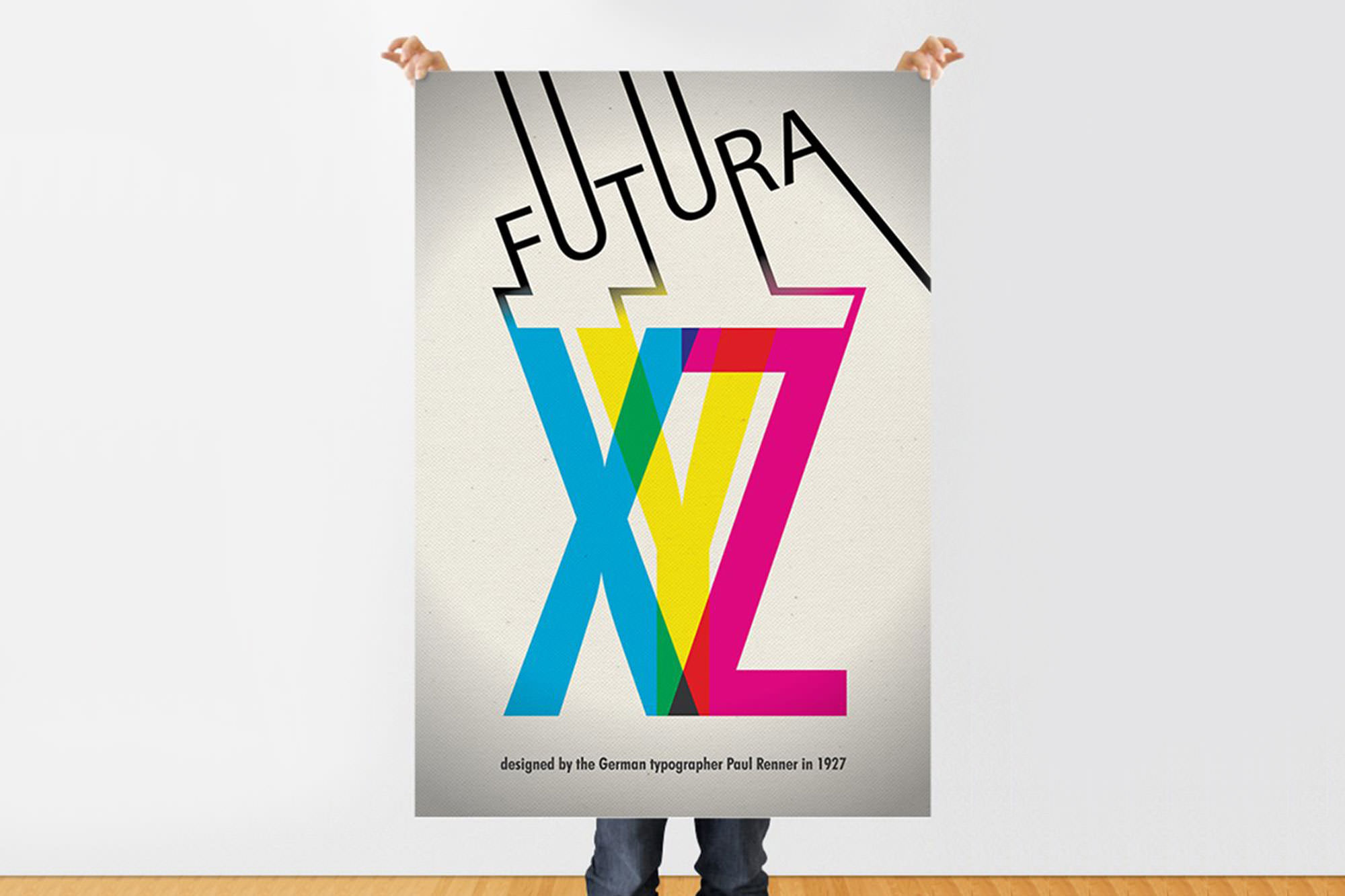 Typographic Challenges - Educational project poster design for the Futura typeface