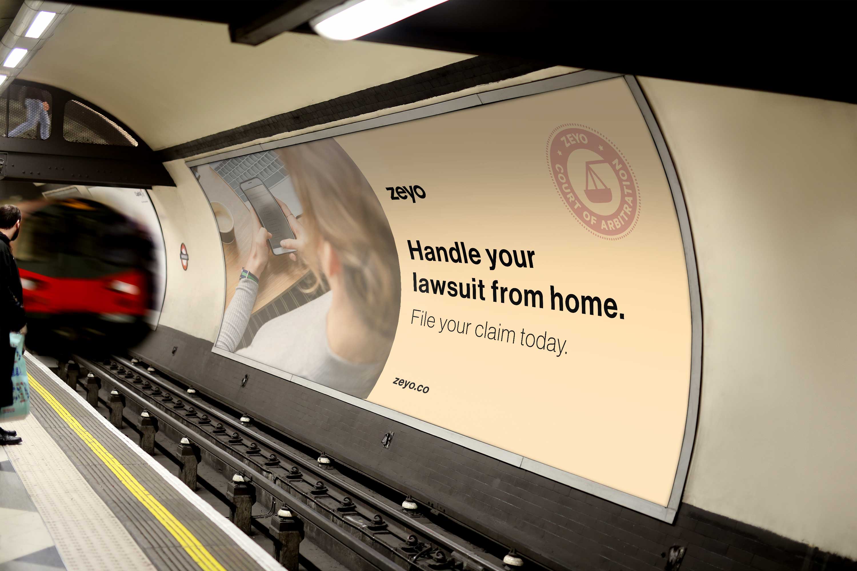 Zeyo startup billboard advertising design