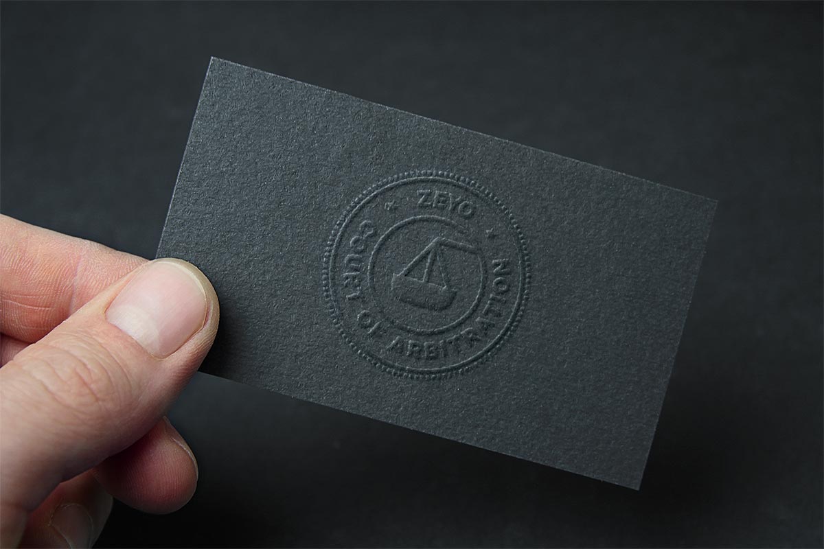 Zeyo startups business card design