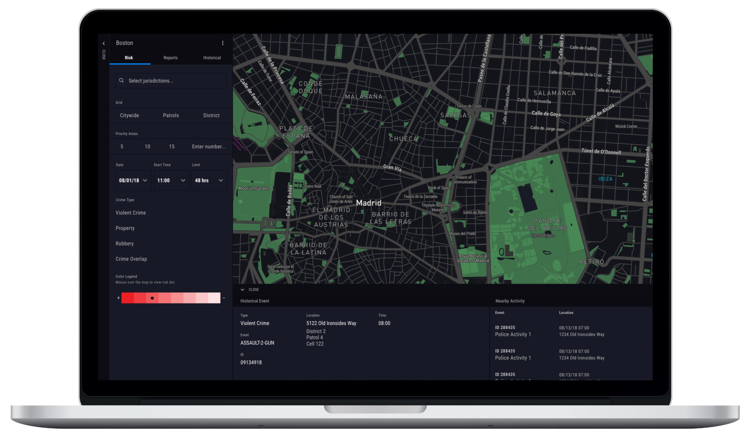 Crimescape startup product design