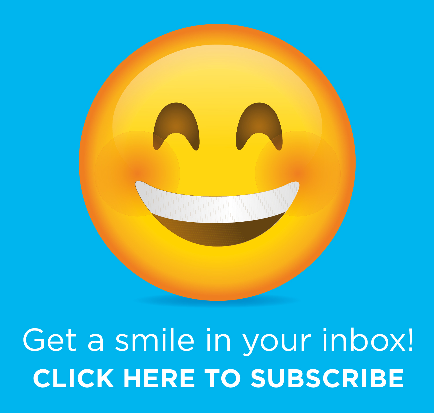 Get a smile in your inbox! Click here to subscribe.