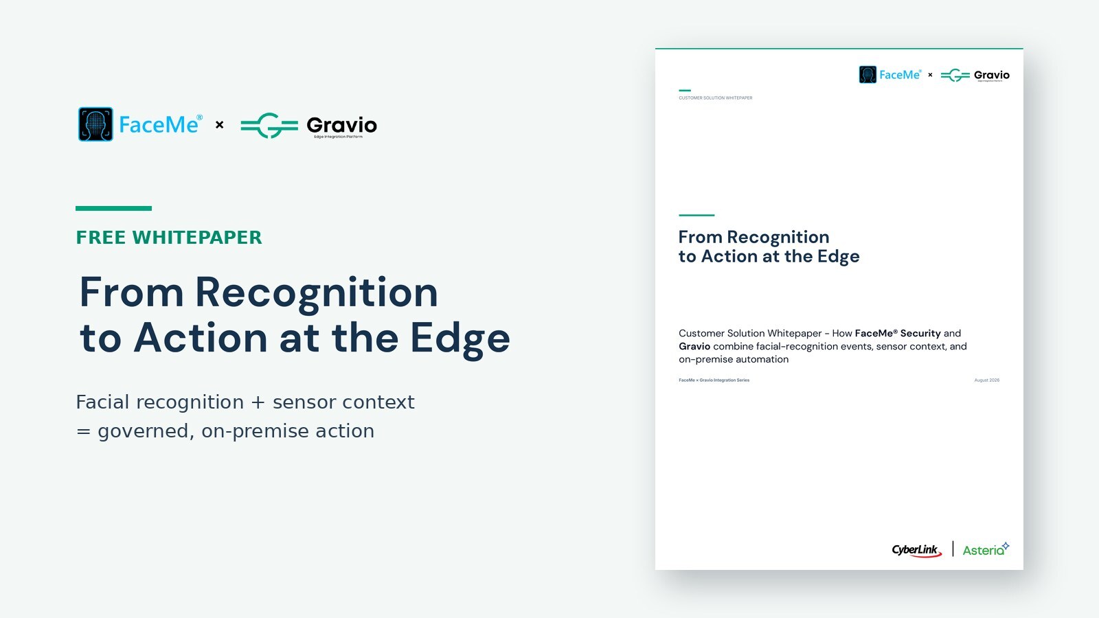 From Recognition to Action at the Edge: FaceMe® Security + Gravio Whitepaper