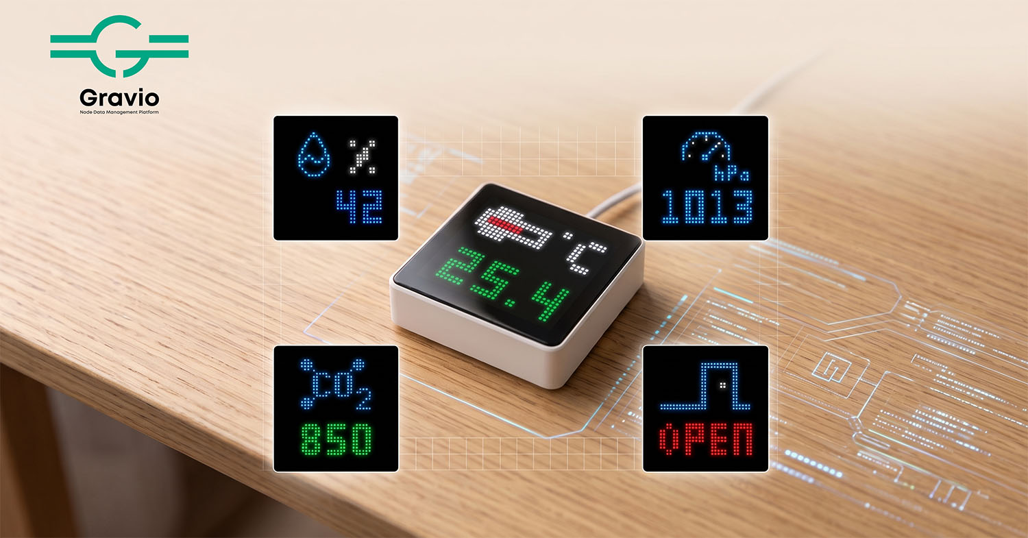 【新デバイス登場】現場の情報を、もっと分かりやすく。新しくなったGravio LED Matrixで進化する「見える化」