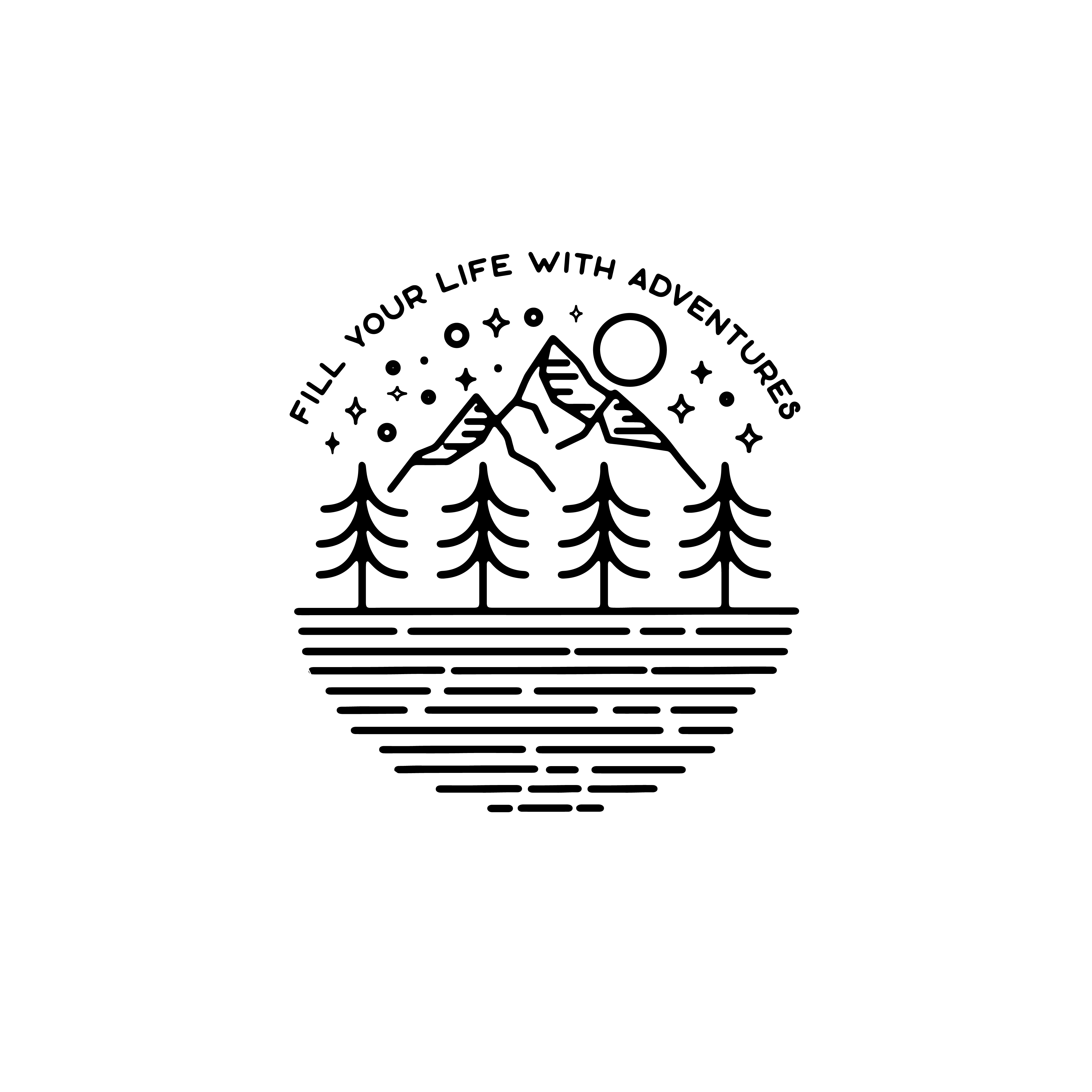 Camping hand drawn Illustration