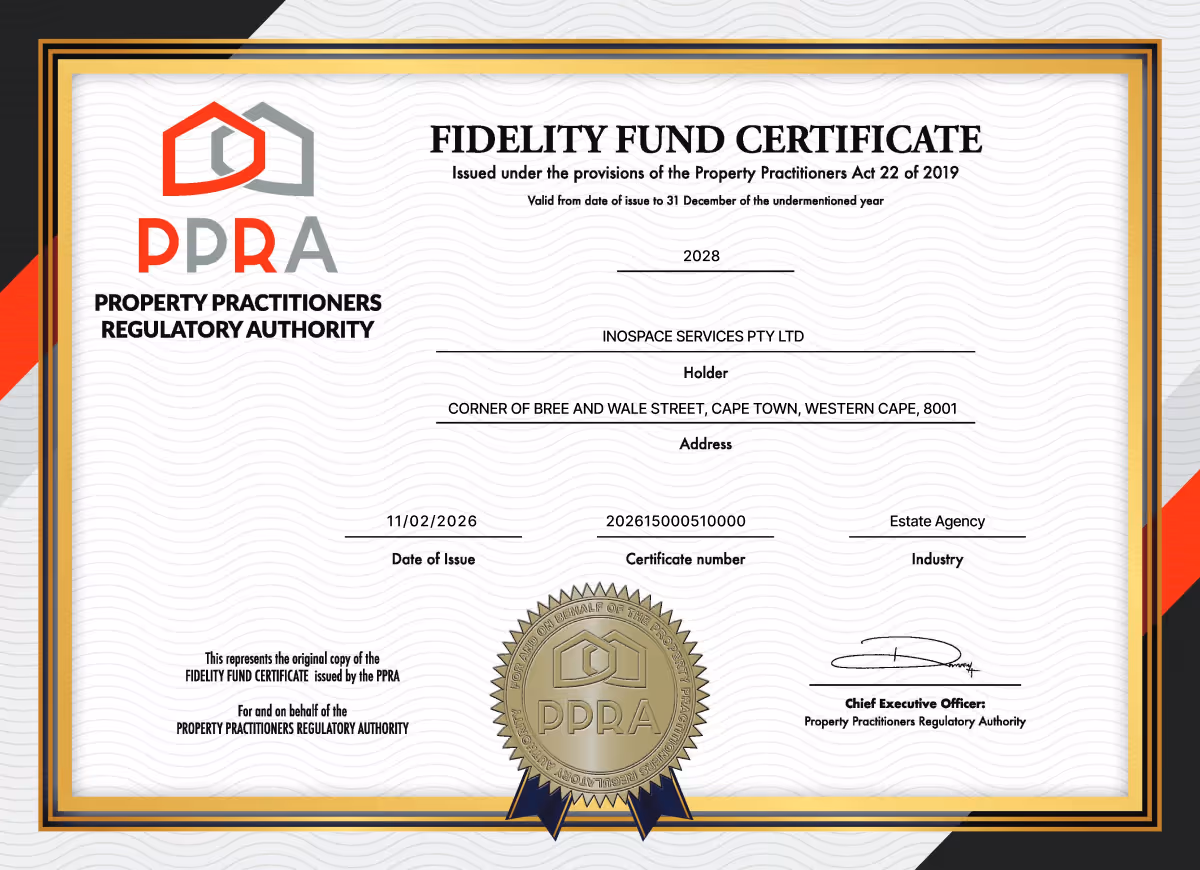 Inospace Fidelity Fund Certificate