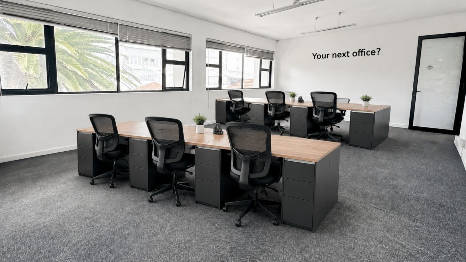 Modern 3–4 person office in secure Paarden Eiland