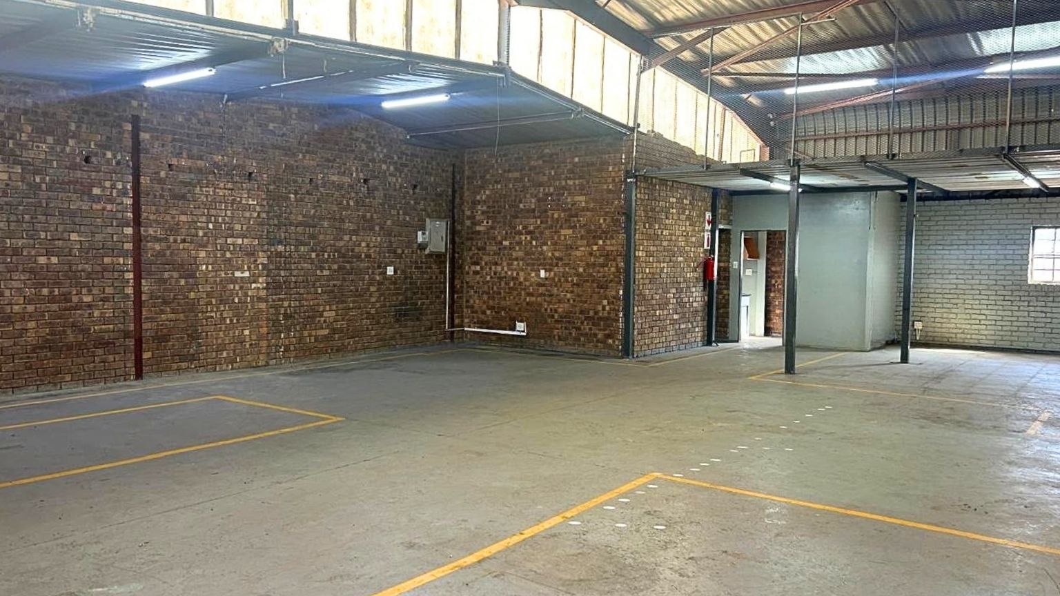 Industrial warehouse with truck access