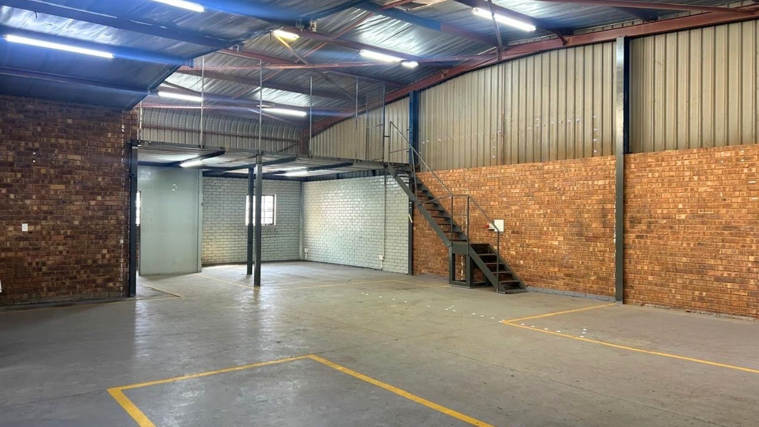 Industrial warehouse with truck access