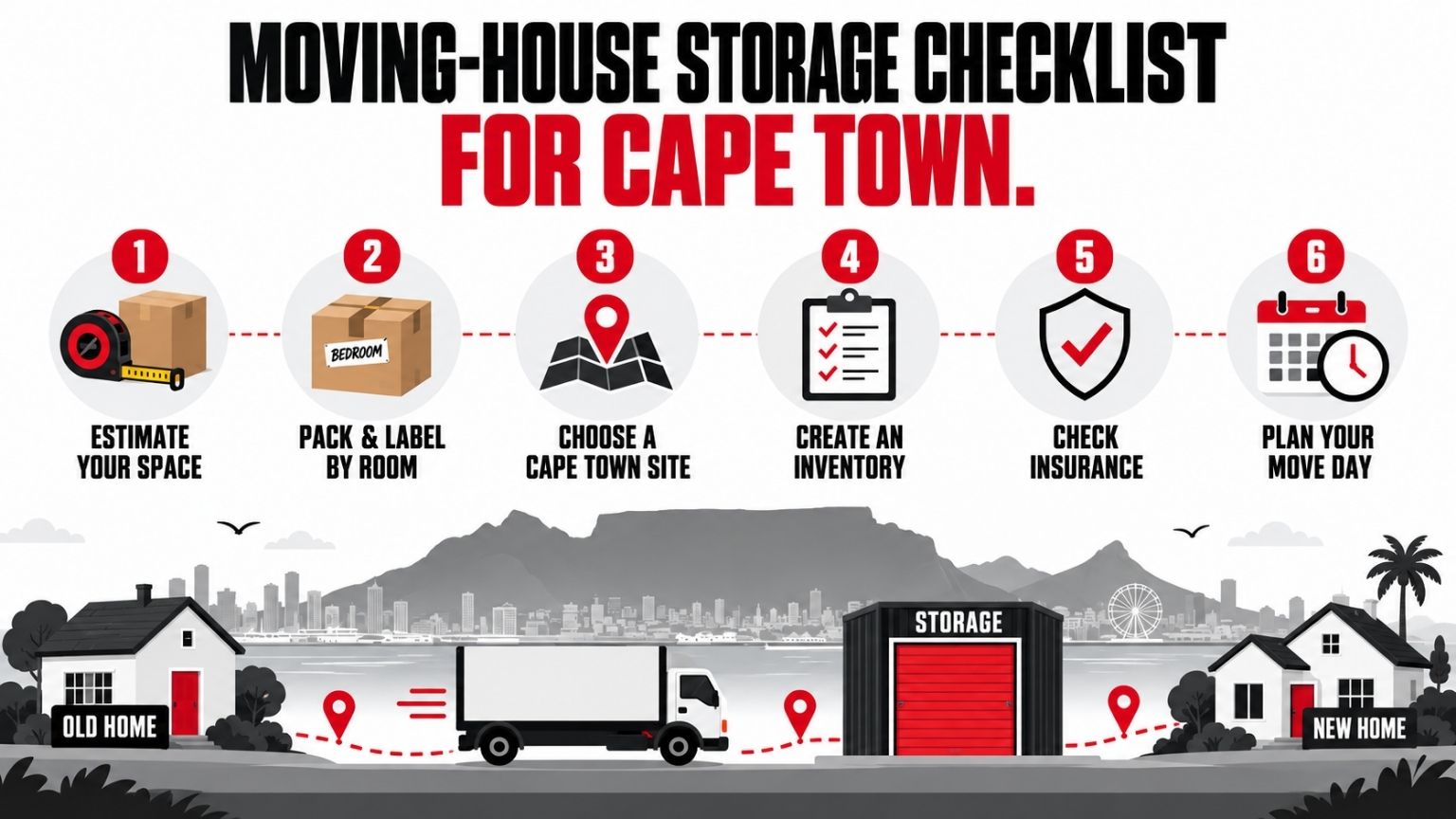 Moving-house storage checklist for Cape Town