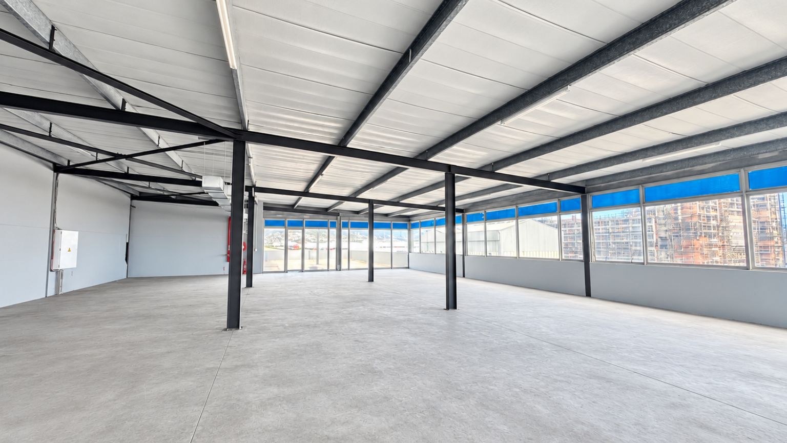 Expansive space with harbor views and private terraces