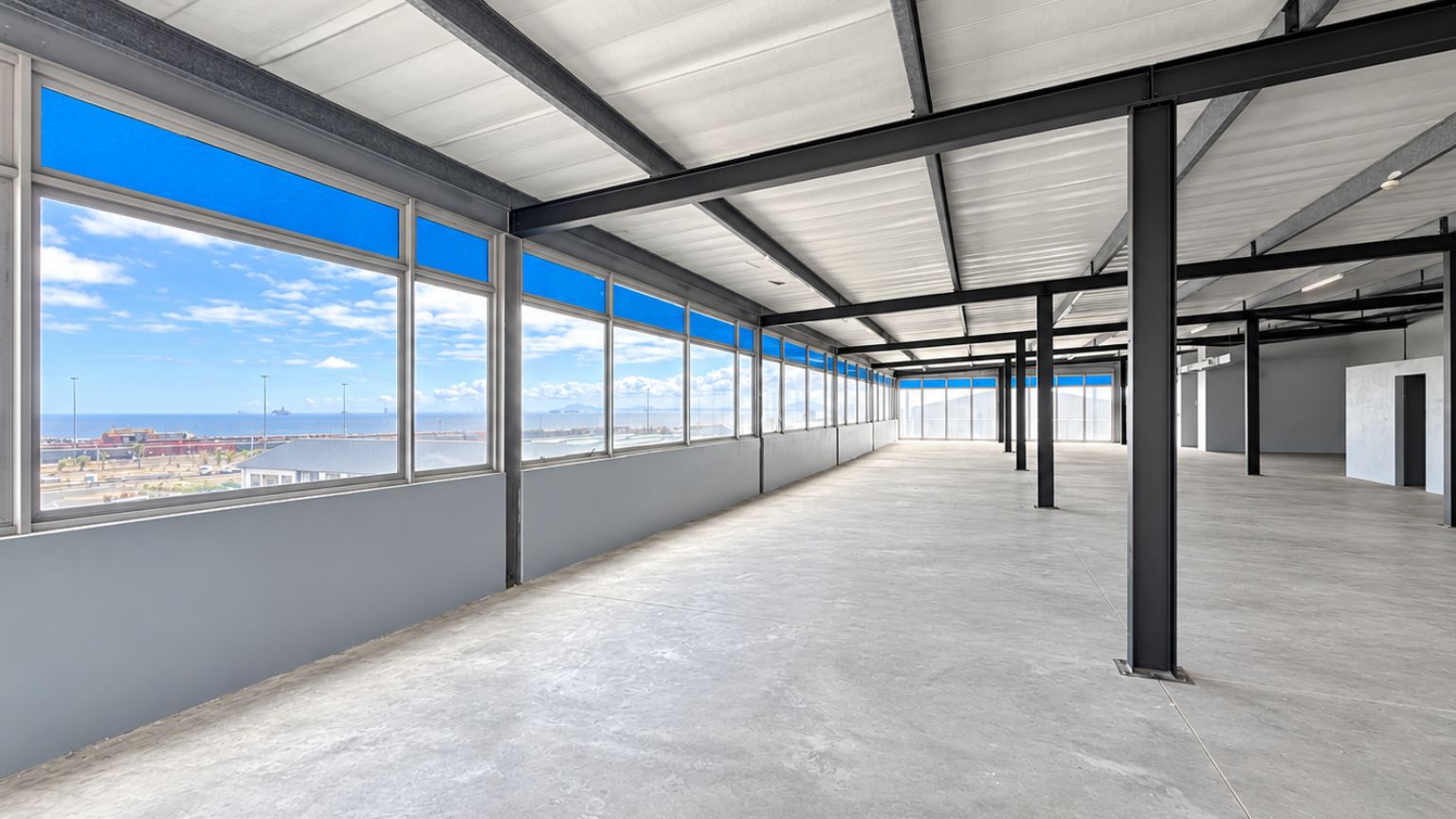 Exceptional commercial space with private balcony and mountain views