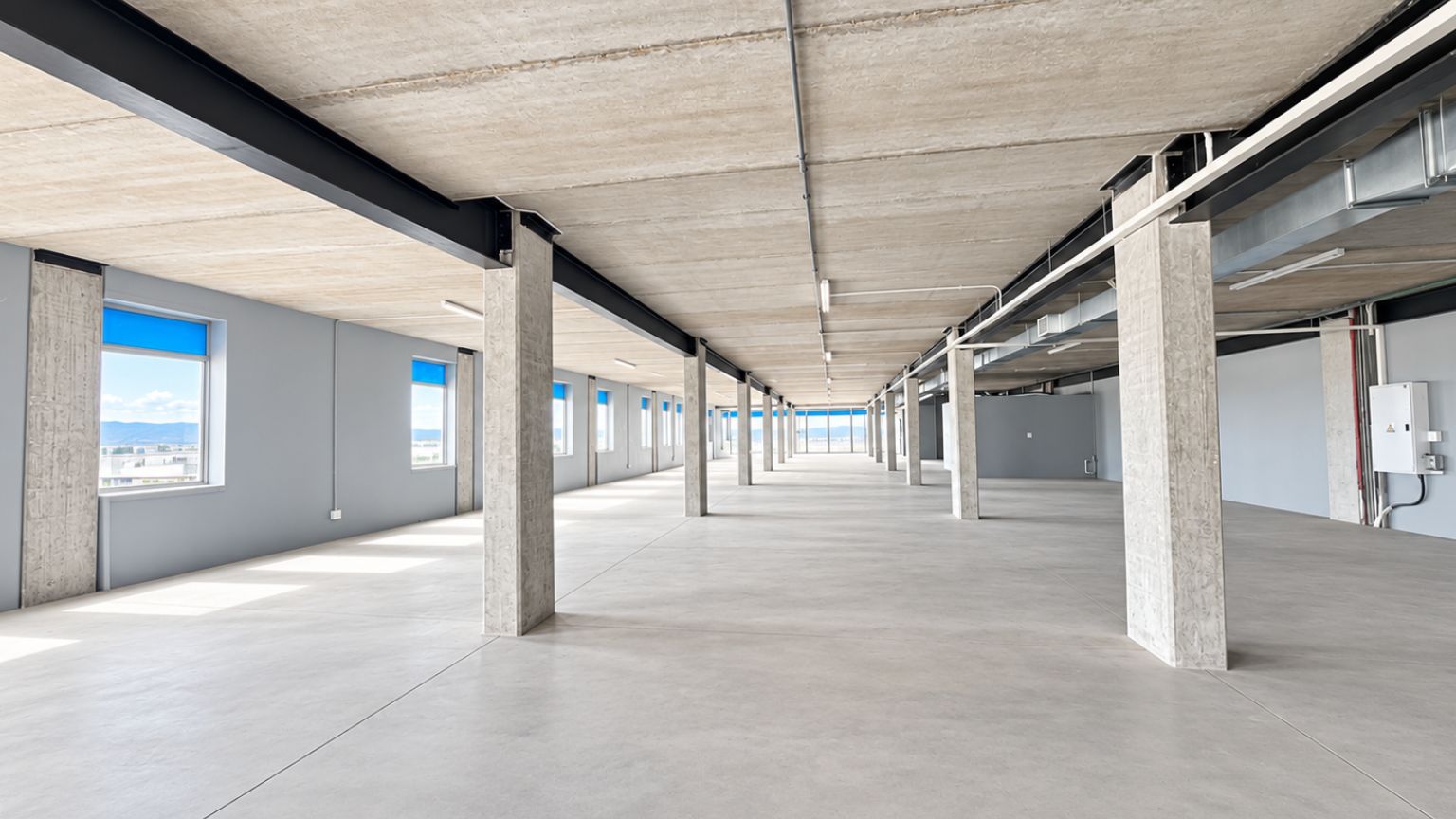 Exceptional commercial space with private balcony and mountain views