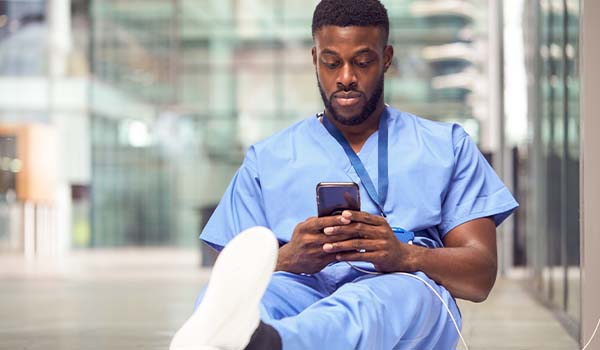 nurse picking up shifts with carerev marketplace