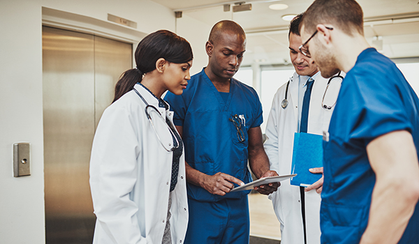 doctors and CareRev nurses meeting