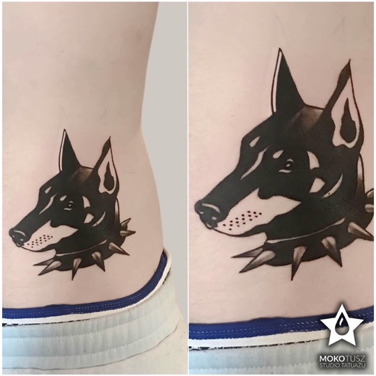 Kolorowy tatuaż na ramieniu - Mokotusz Warszawa