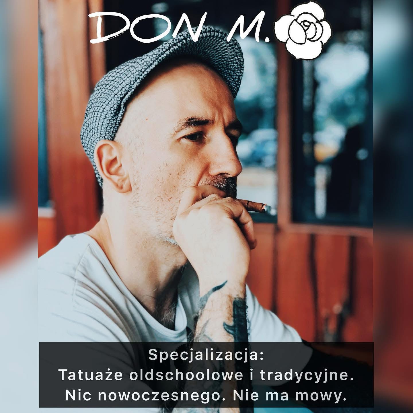 Tatuator tradycyjny i oldschoolowy z Warszawskiego Mokotowa. 