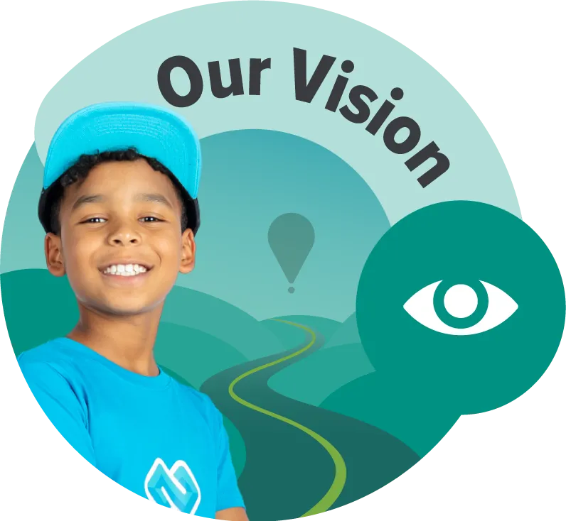 A road leading far representing our vision