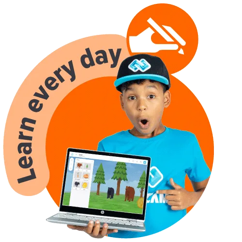 A boy is excited to learn everyday