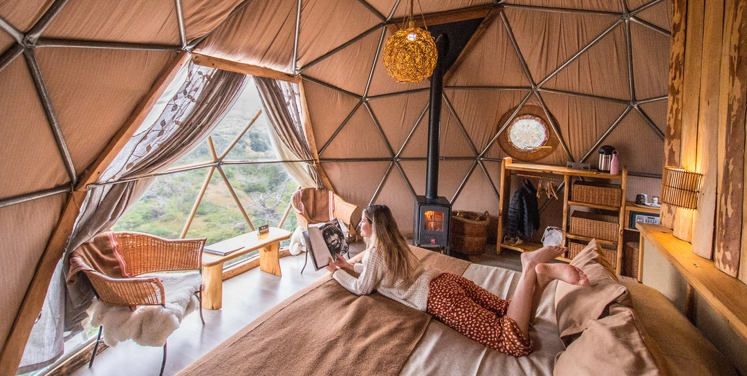 Luxury glamping experience at EcoCamp Patagonia