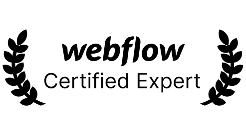 Webflow Certified Expert Badge - Social proof for our technical authority in the Canadian market.