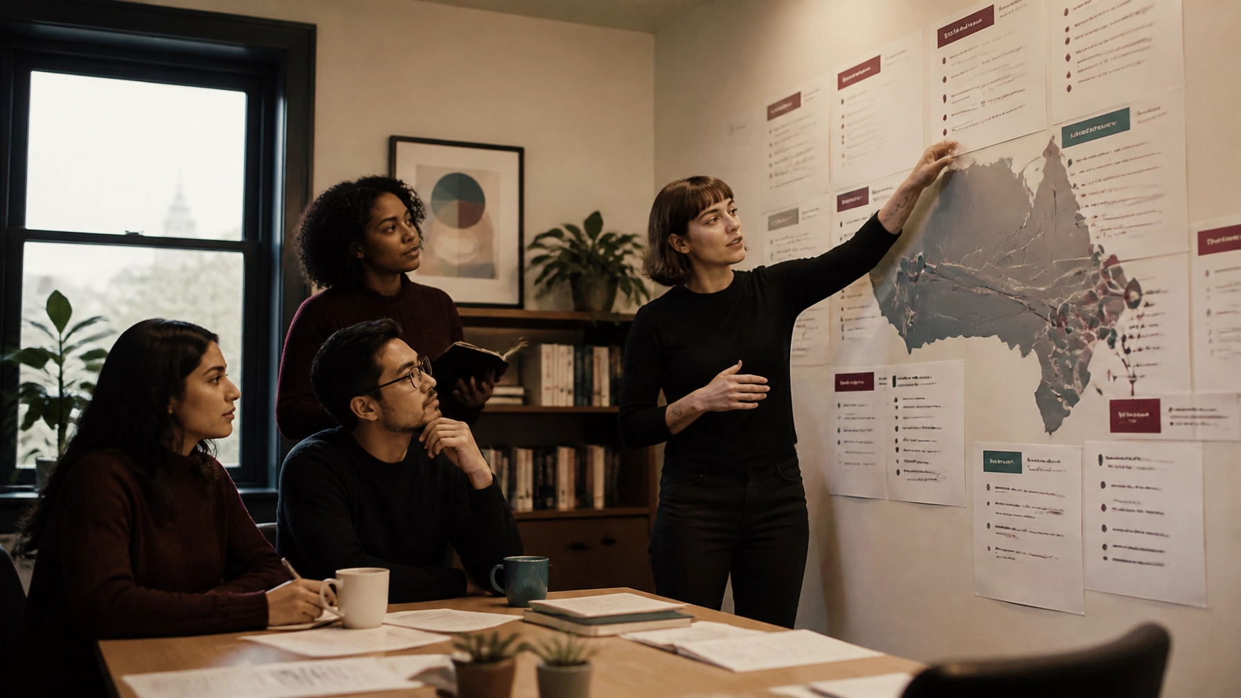 Nonprofit content team organizing clear answers for communities across Canada