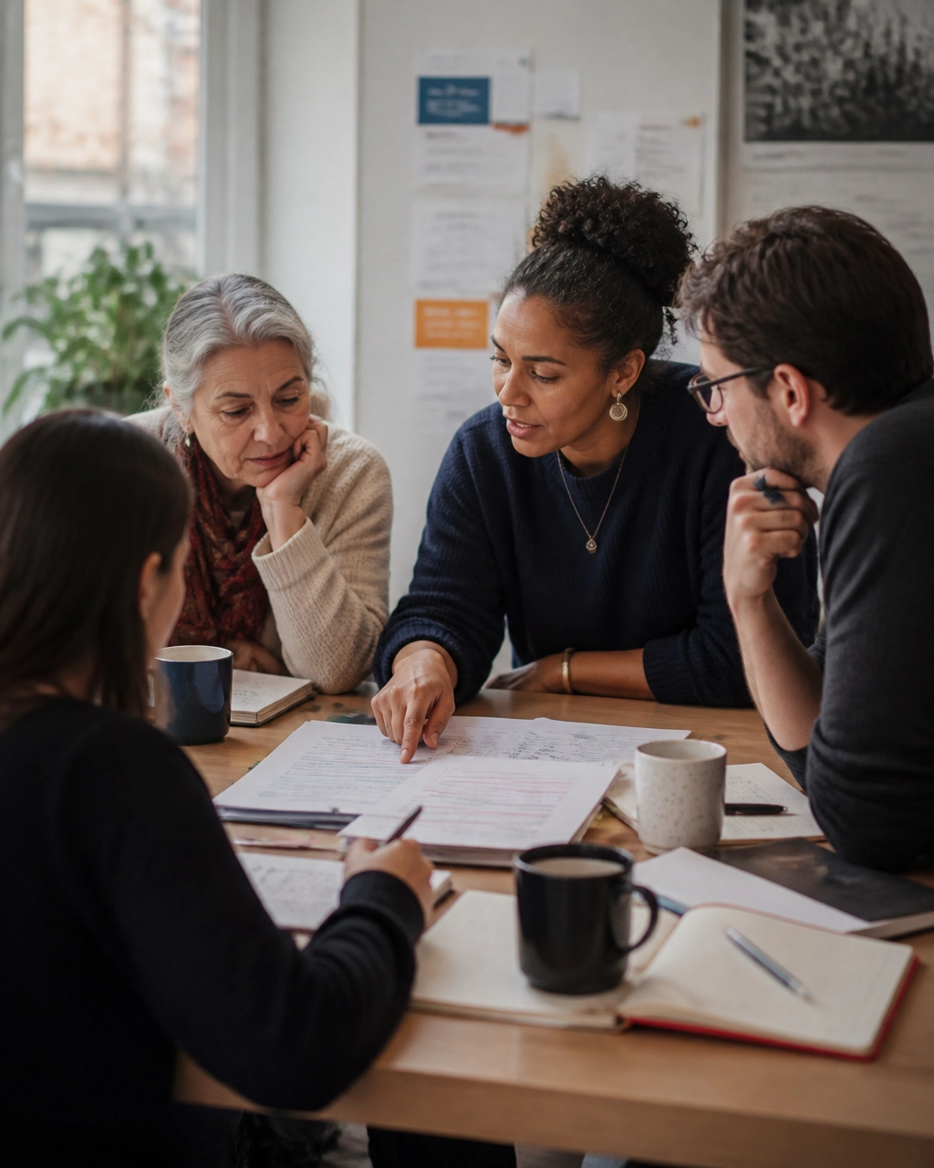 Bilingual Ottawa nonprofit communications team reviewing campaign FAQs