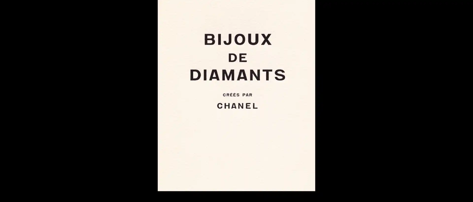 Bijoux de diamants : The first collection