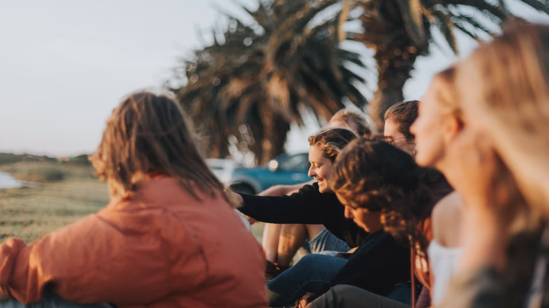 group of friends in jeffreys bay