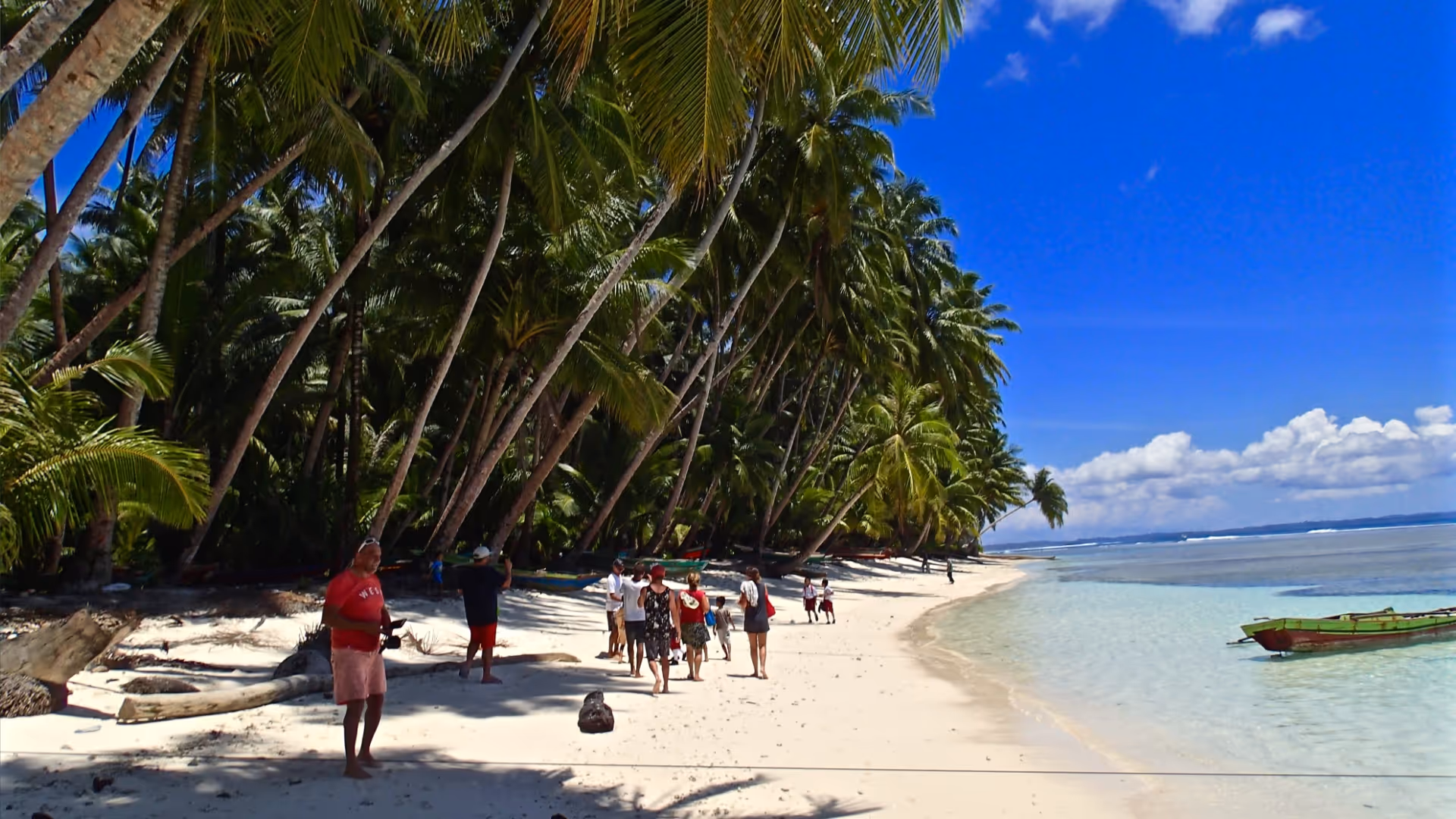 walking on remote island