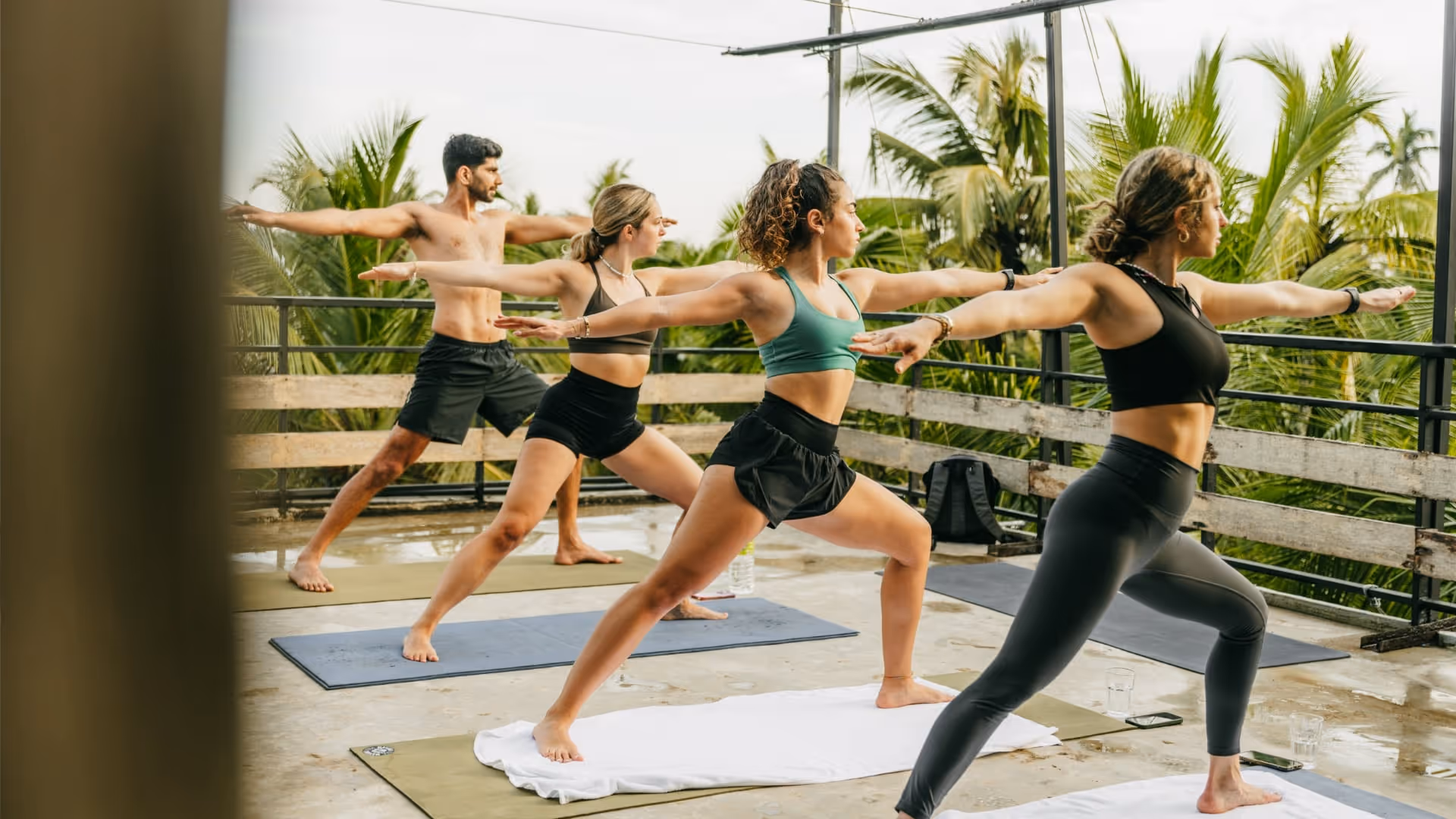 yoga rooftop class in sri lanka surf house