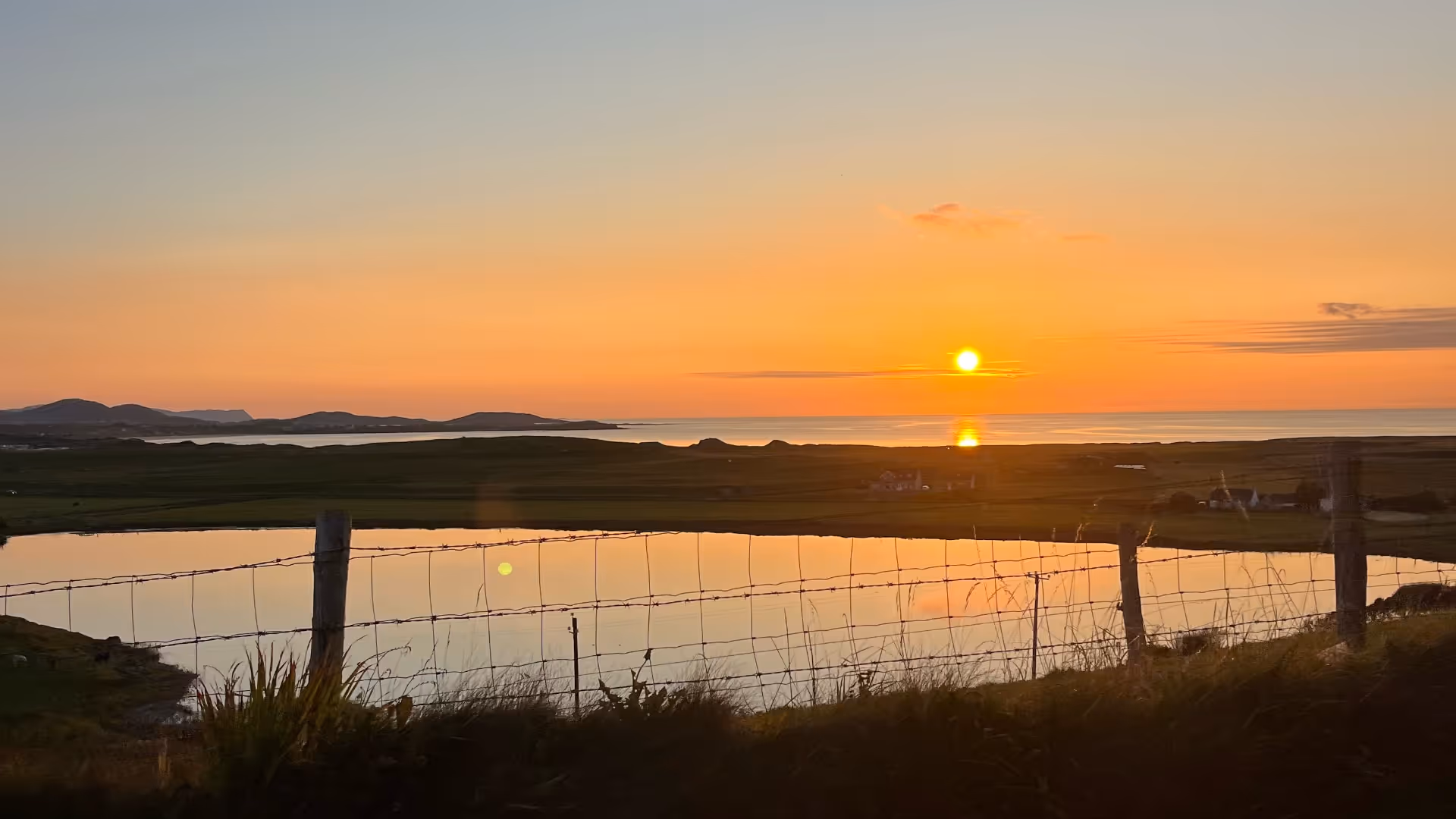 sunset in donegal ireland