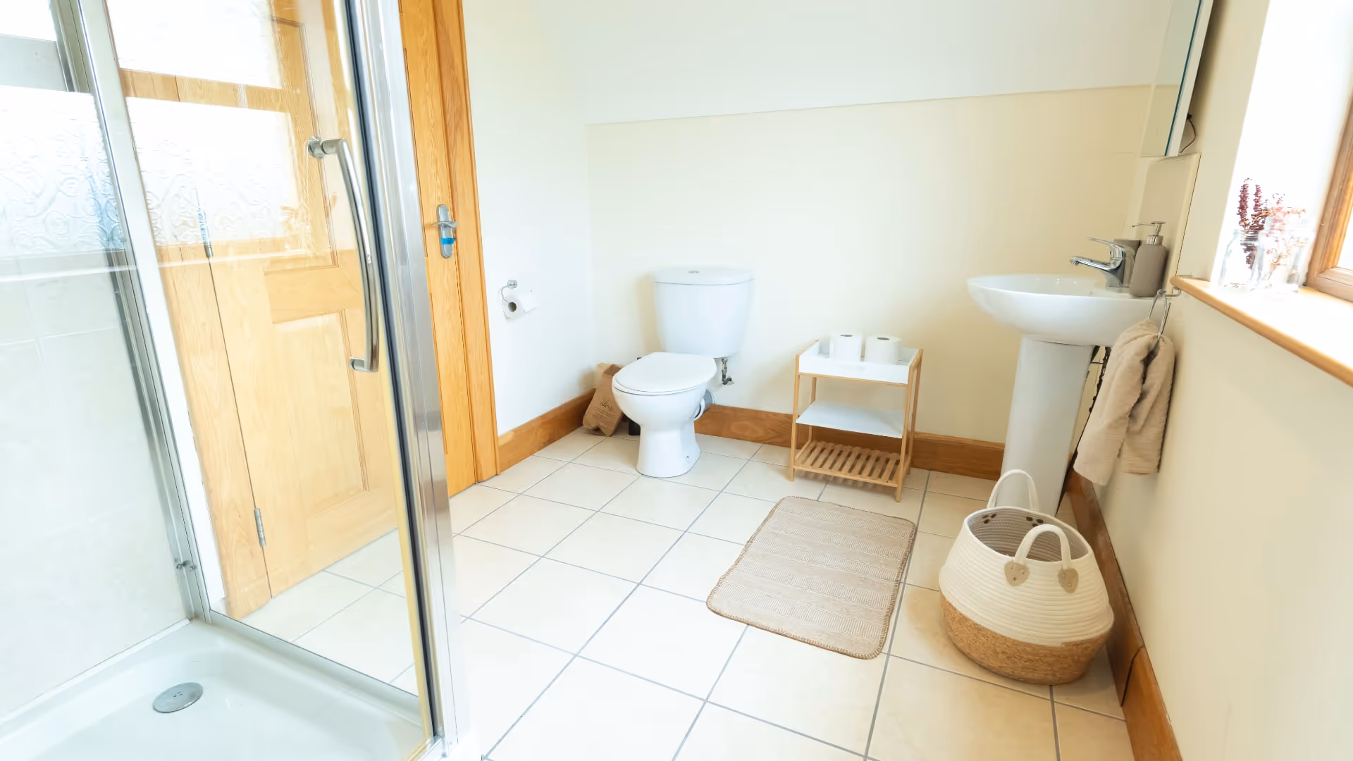 bathroom of the ireland surf house