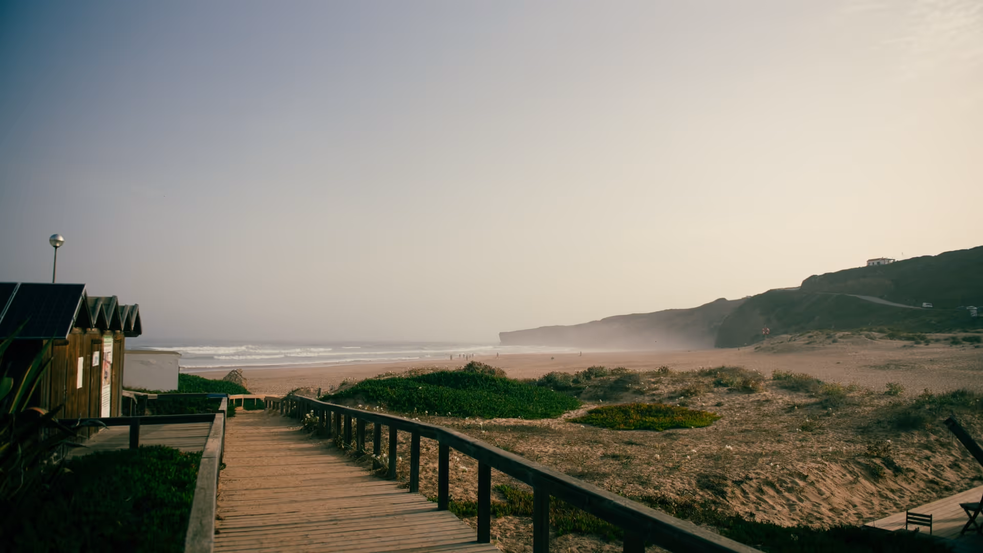monte clerigo beach from the bottom