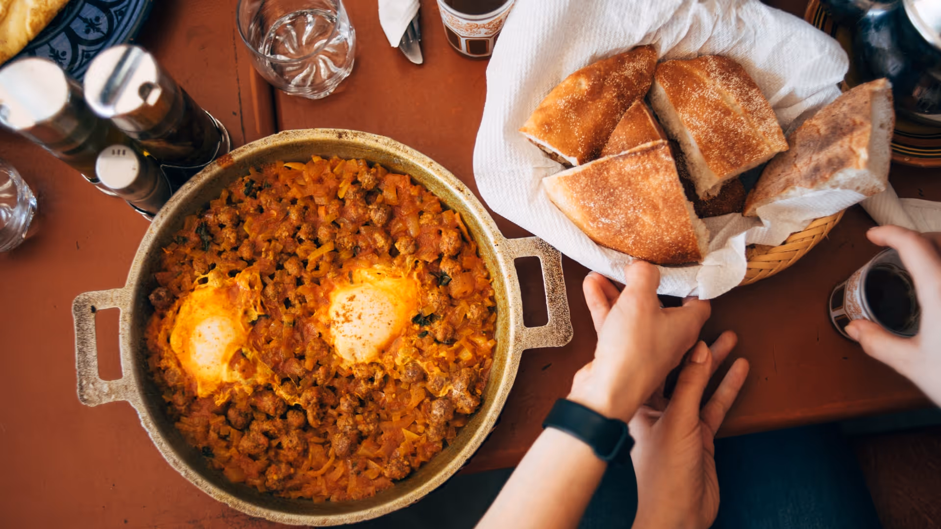 tajine and bread typical moroccan food