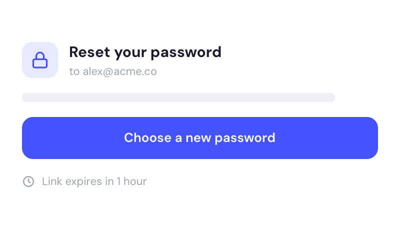 Password Reset Emails