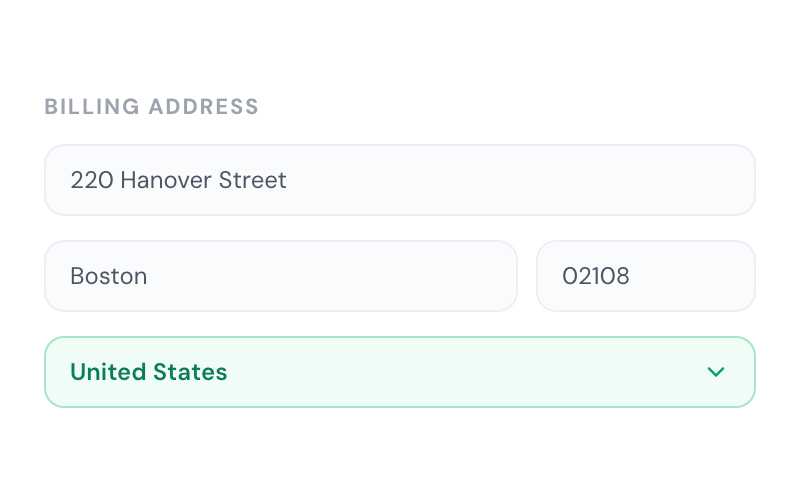 Collect Billing Addresses
