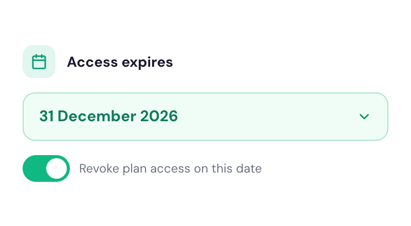 Custom Expiration Dates