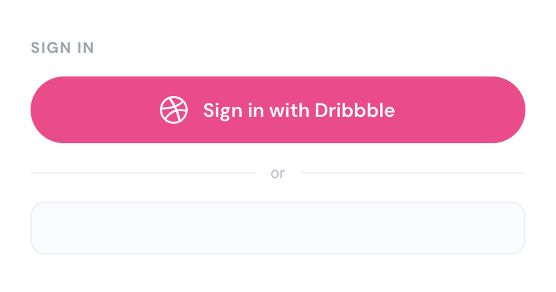 Dribbble Login