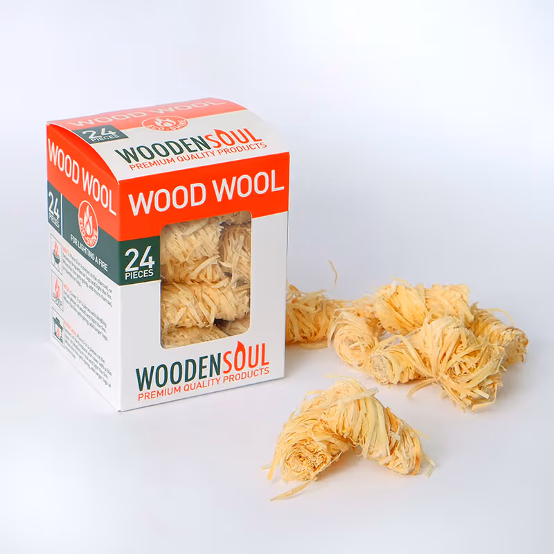 Wood wool. Firestarters. Woodensoul Firewood