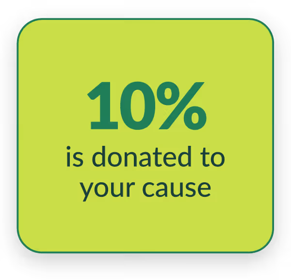 10% of tips donated to cause