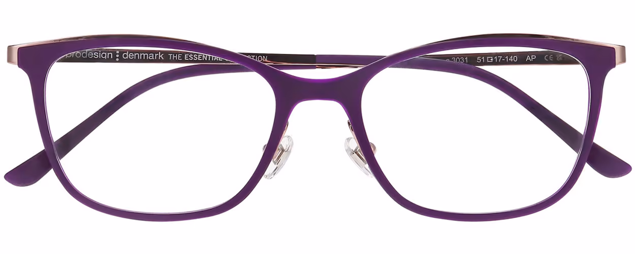 ProDesign Denmark Essential - Lifted 3666 Colour 3031 Glasses Front View