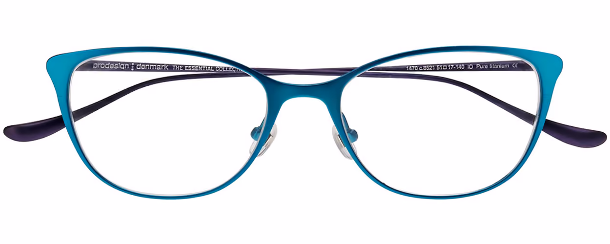 ProDesign Denmark Essential - Conical Titanium 1470 Colour 8521 Glasses Front View
