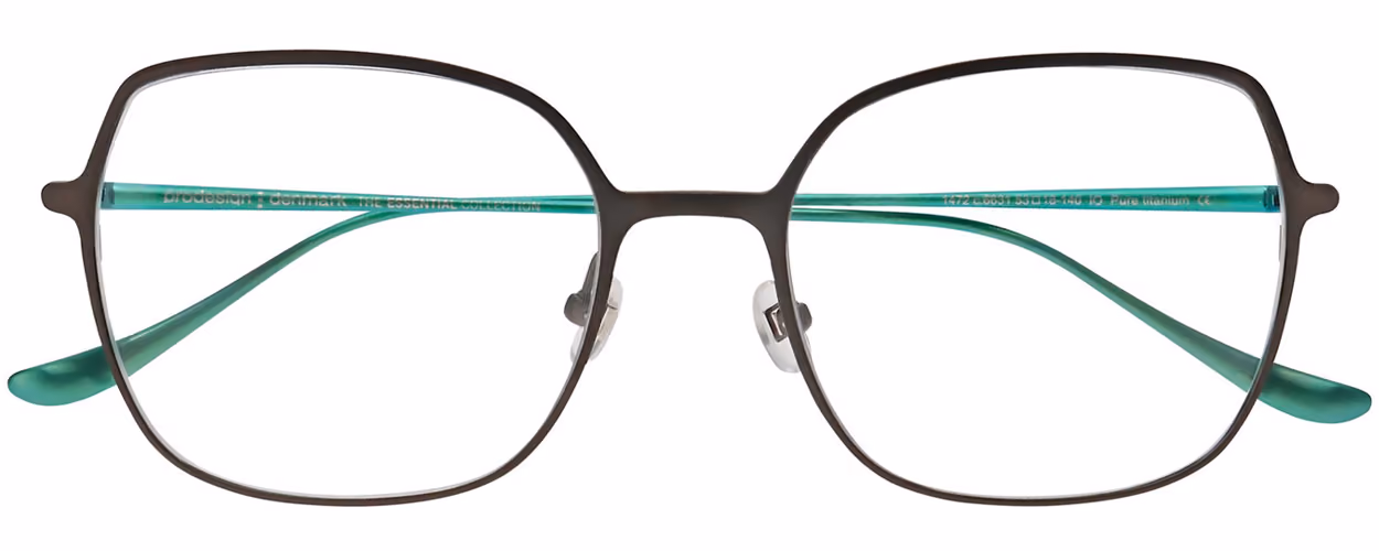 ProDesign Denmark Essential - Conical Titanium 1472 Colour 6631 Glasses Front View