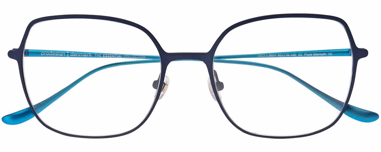 ProDesign Denmark Essential - Conical Titanium 1472 Colour 9031 Glasses Front View