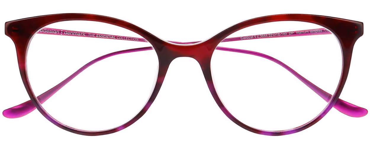 ProDesign Denmark Essential - Conical 3684 Colour 3844 Glasses Front View