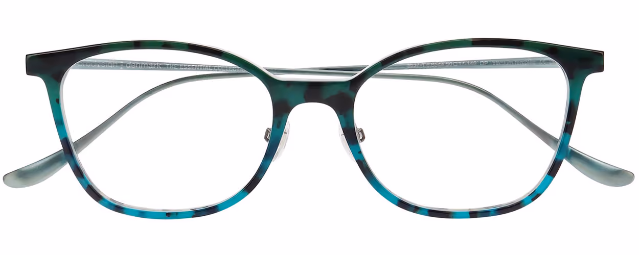 ProDesign Denmark Essential - Conical Titanium Temple 3637 Colour 9544 Glasses Front View
